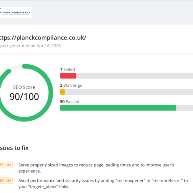 Planck Compliance Report